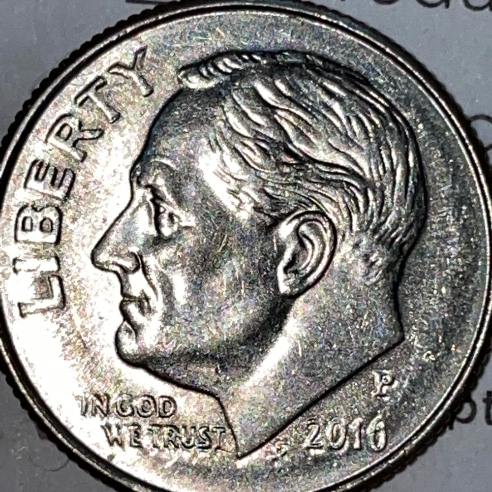2016 P Roosevelt Dime error